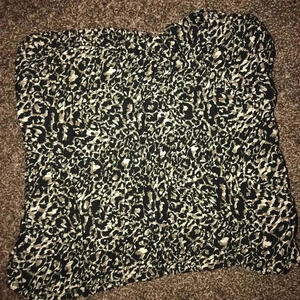 Cheetah print tube top
